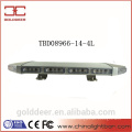 Aluminum Housing LED Mini Strobe Warning lightbar with Magnet feet (TBD08966-14-4L)